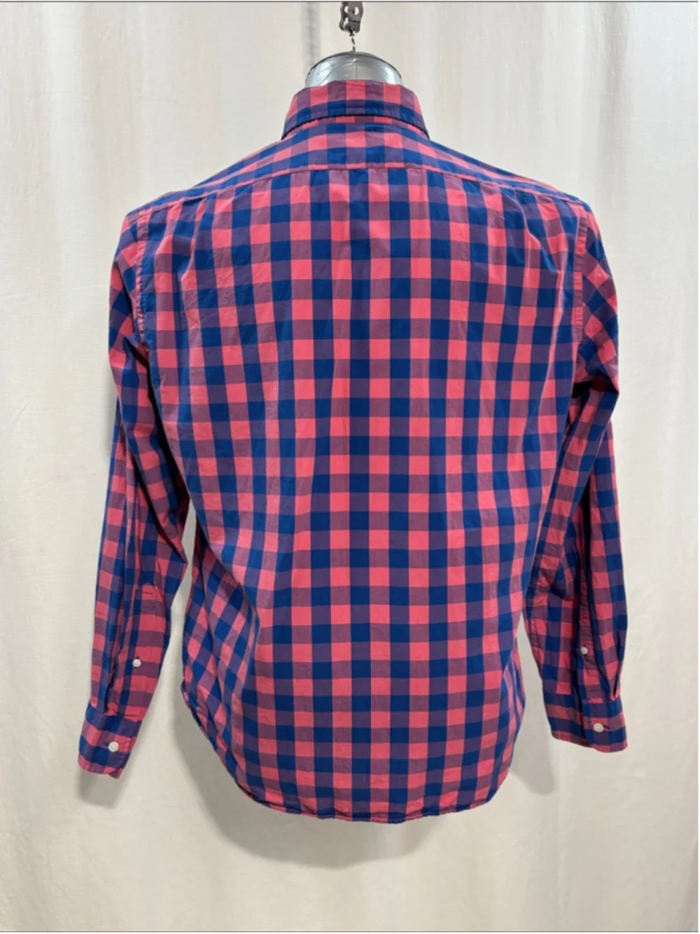 J. Crew Red and Blue Slim fit Buffalo Check Button-Down Shirt 234 every day work